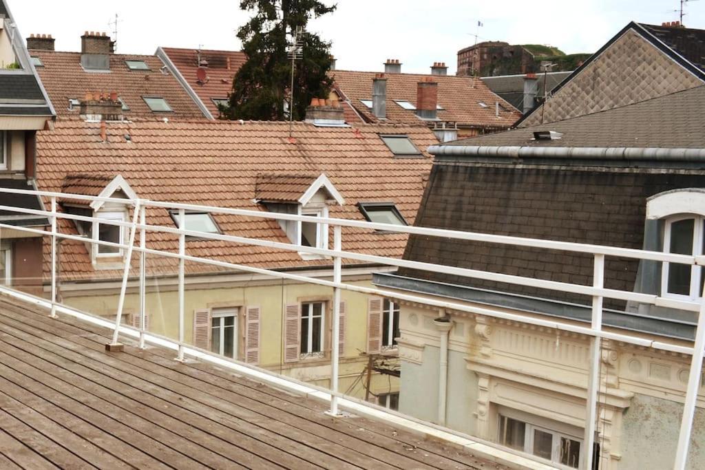 Appartement-Terrasse Parking Prive Meuble De Tourisme 4 Etoiles Belfort Extérieur photo
