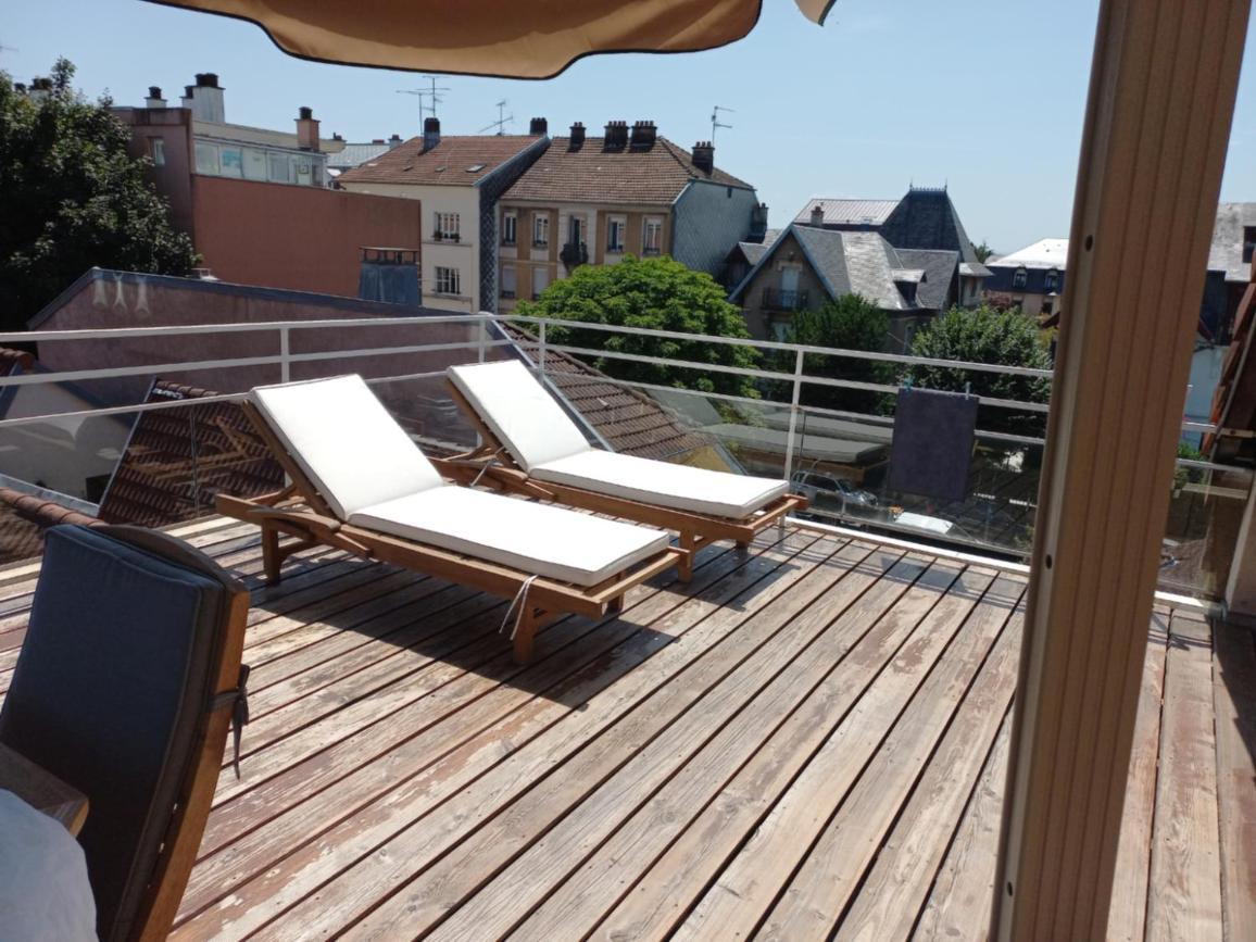 Appartement-Terrasse Parking Prive Meuble De Tourisme 4 Etoiles Belfort Extérieur photo